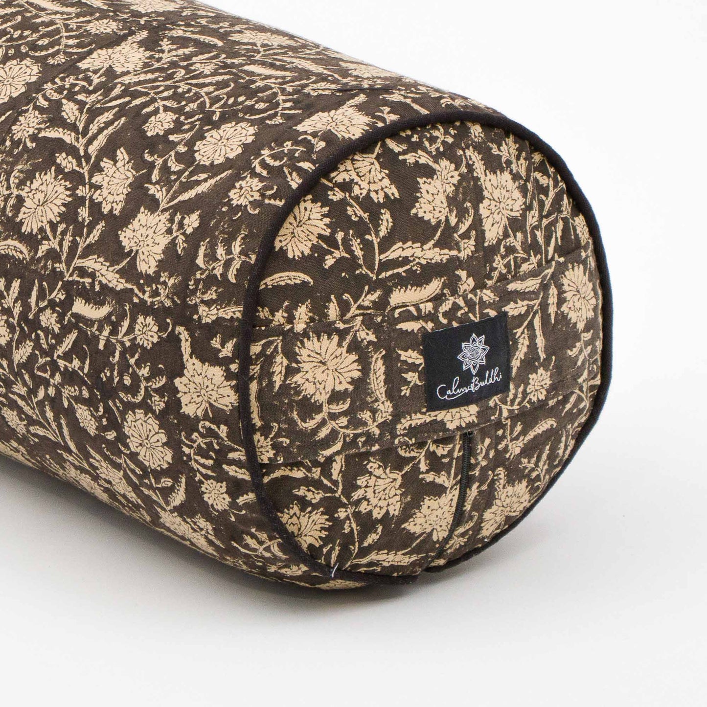 Bhumi Garden Round Yoga Bolster Block Printed, Round Bolsters -xo