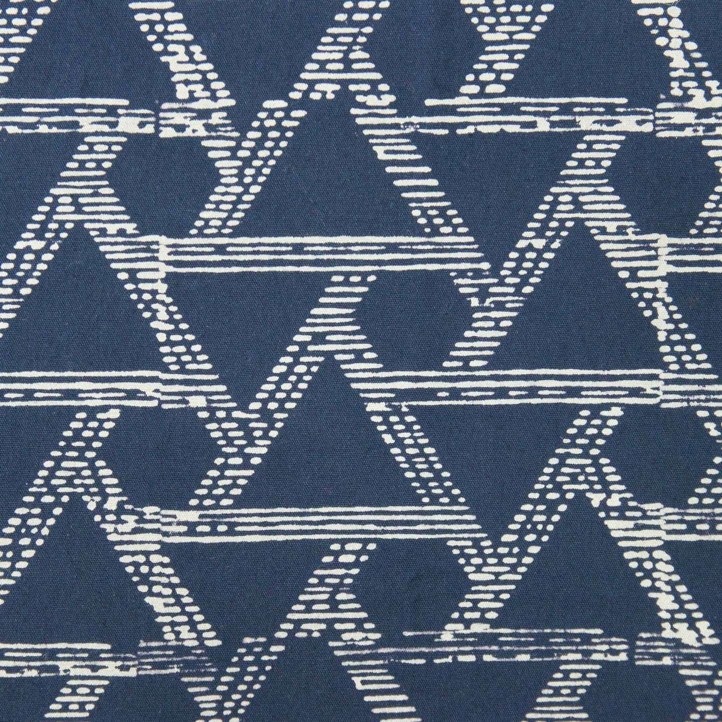 Deep sea blue triangle ~ Round Yoga Bolster Block Printed, Karna, Round Bolsters -xo