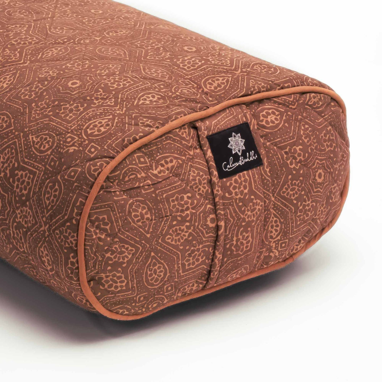 Earth Star - Oval Yoga Bolster Block Printed, Oval Bolsters -xo