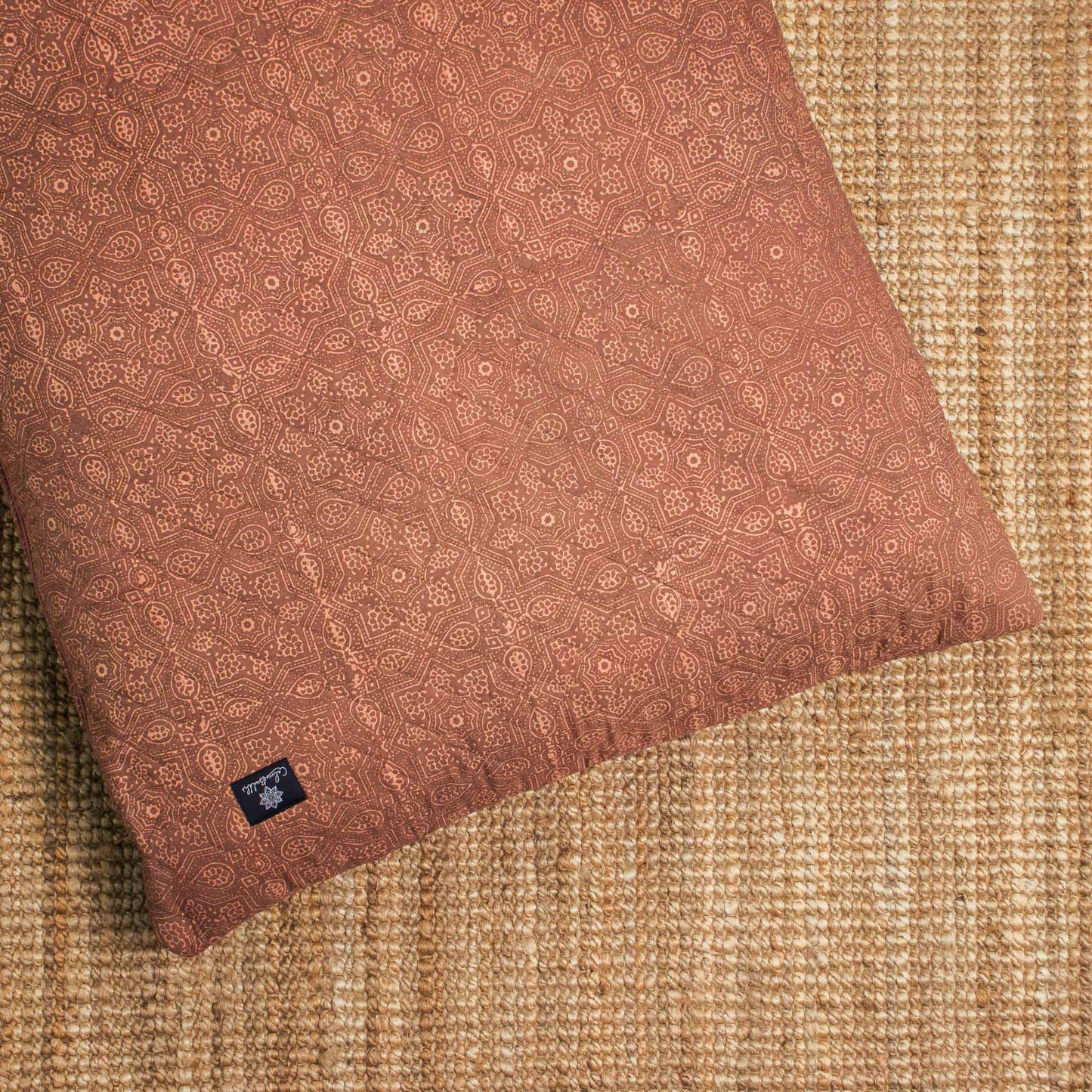 Earth Star - Yoga Nidra and Meditation Futon Block Printed, Futons -xo