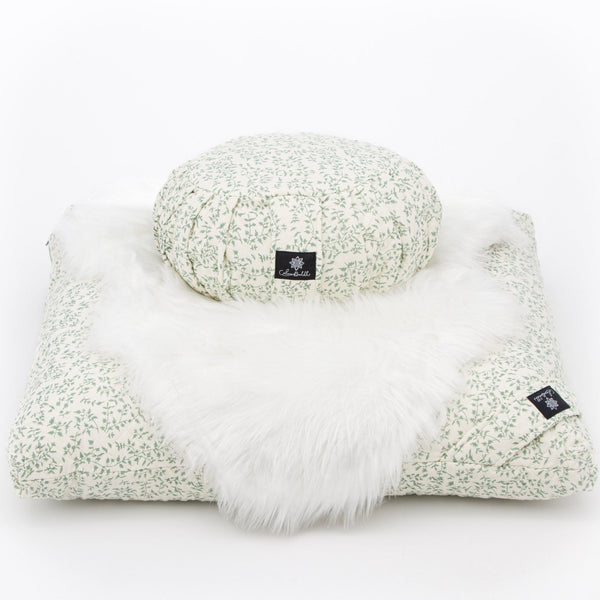Holly Sage - Meditation comfort bundle Block Printed, karna, Quilted, zafuzab-set -xo