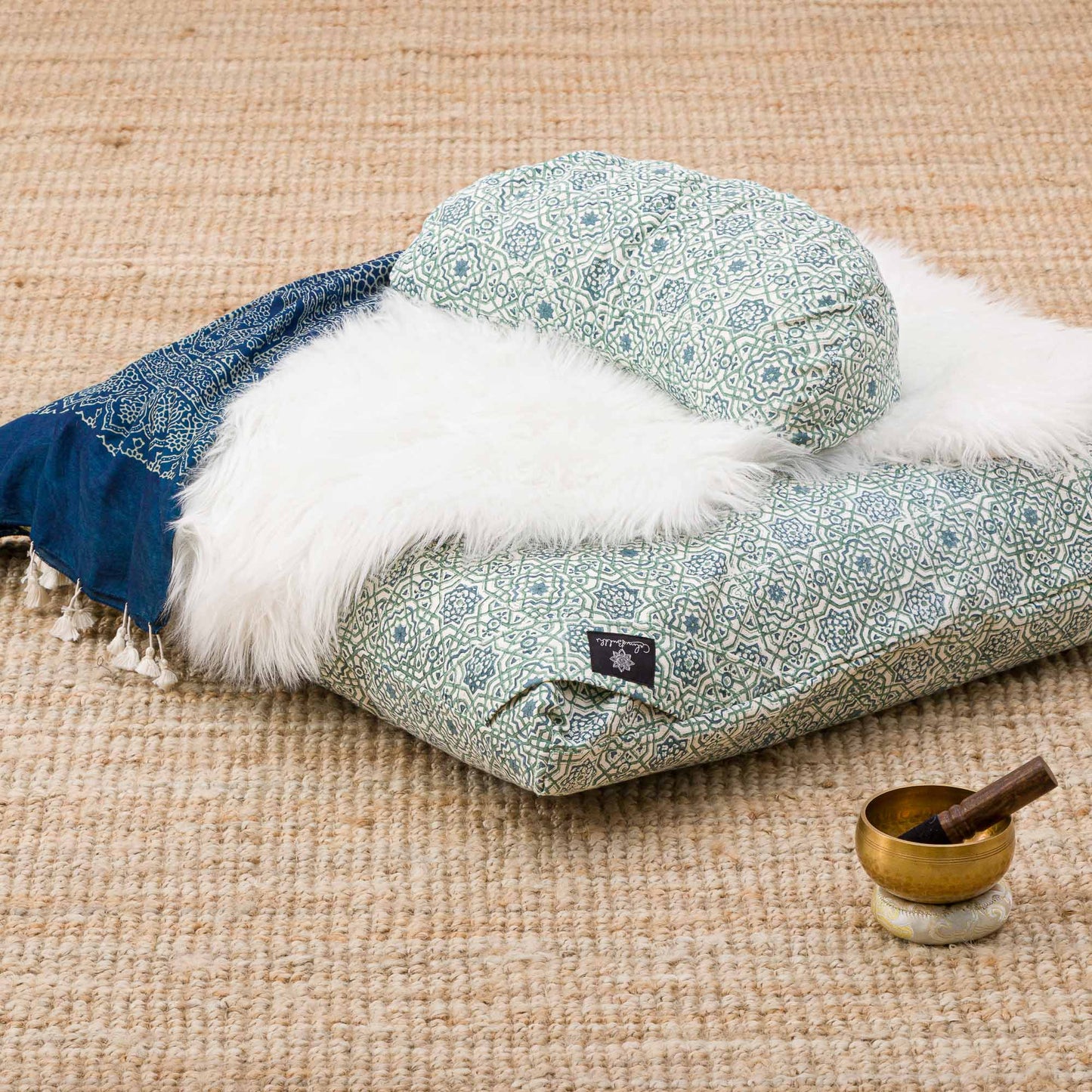 Moroccan Dreams - Meditation comfort bundle Block Printed, karna, zafuzab-set -xo