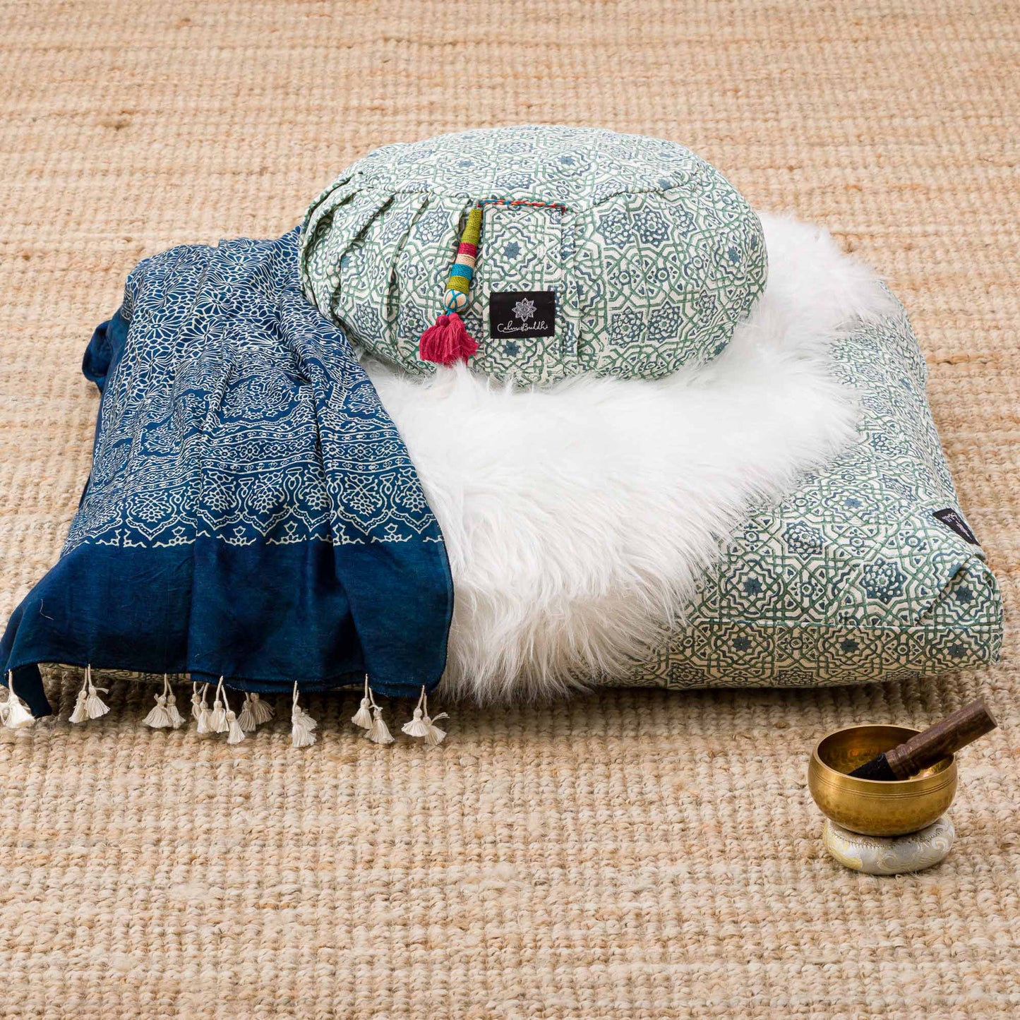 Moroccan Dreams - Meditation comfort bundle Block Printed, karna, zafuzab-set -xo