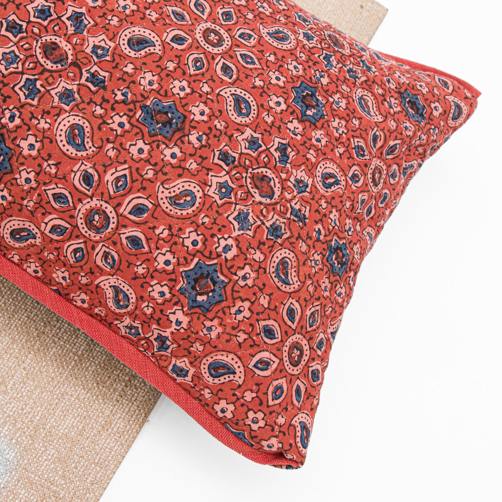 Rusty Arjakh - Yoga Pillow Block Printed, Yoga Pillows -xo