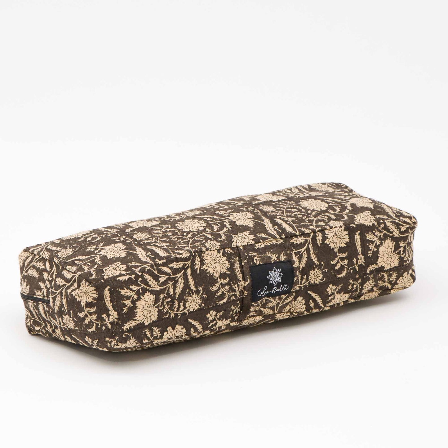 Travel Yoga Bolster ~ Bhumi Garden Block Printed, karna, Travel Bolsters -xo