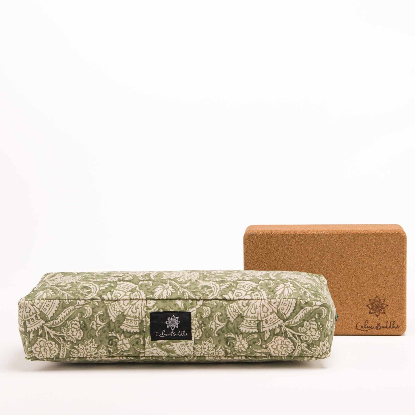 Travel Yoga Bolster ~ New Gaia Block Printed, karna, Travel Bolsters -xo