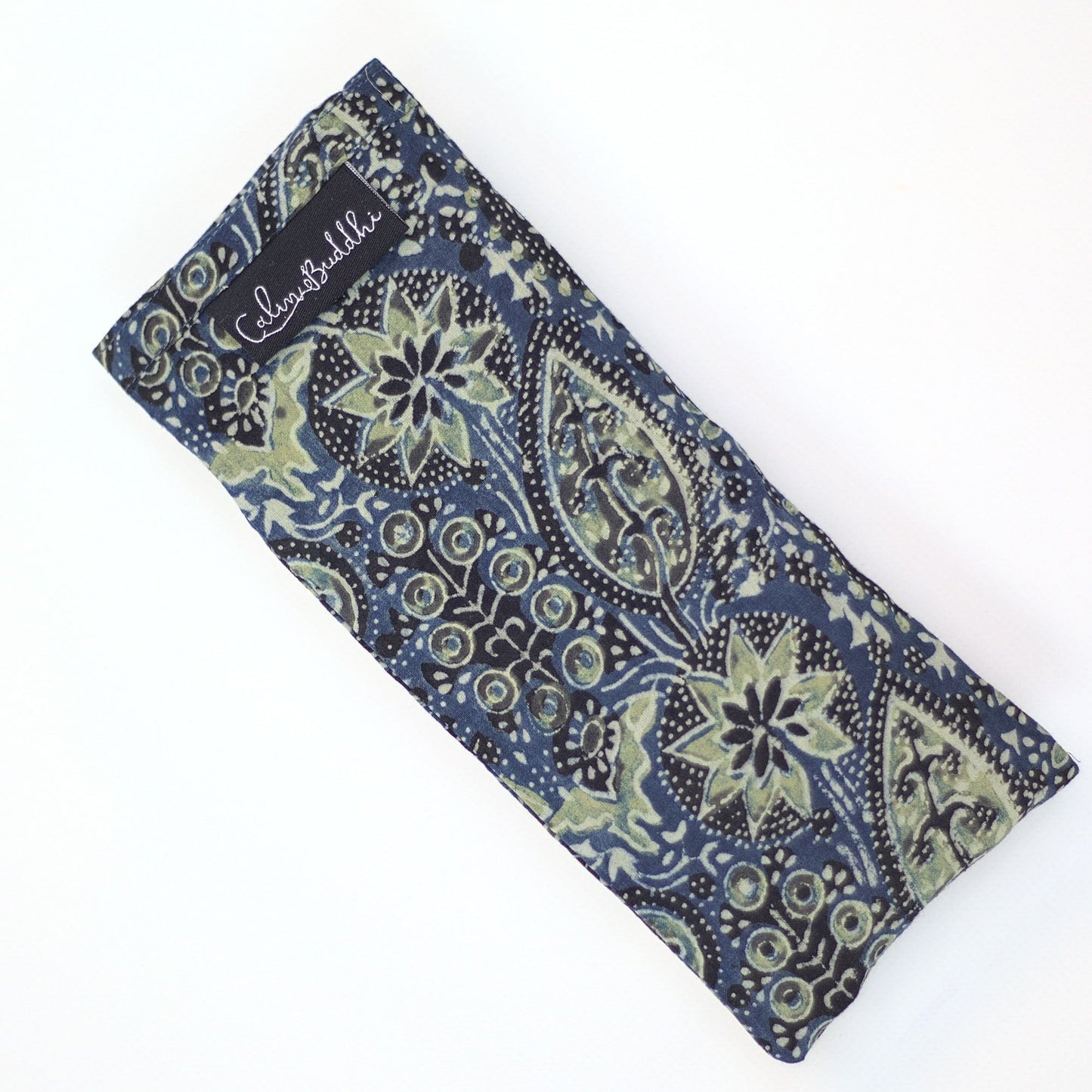 Eye Pillow - Ajrakh Fig Leaf-Block Printed, Eye Pillows-xo