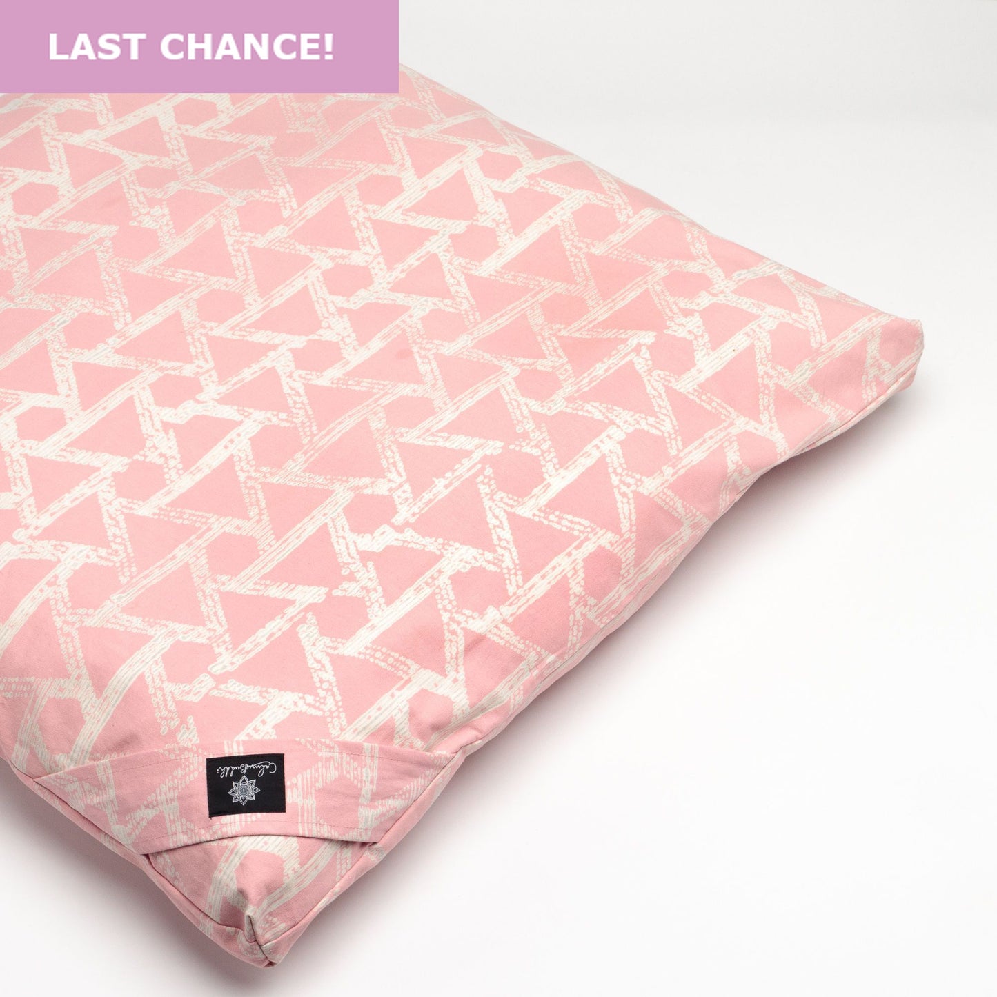 Meditation Cushion - Watermelon triangle zabuton-Block Printed, Zabutons-xo